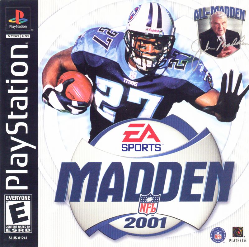 Madden 2001 box art for Playstation